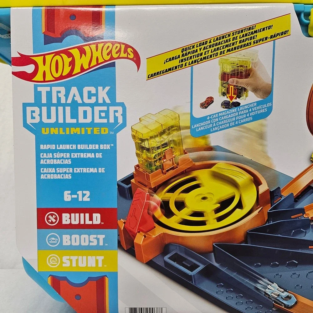 Hot Wheels Track Builder Unlimited Rapid Launch Builder GVG11 New Cut Outer‎ Box